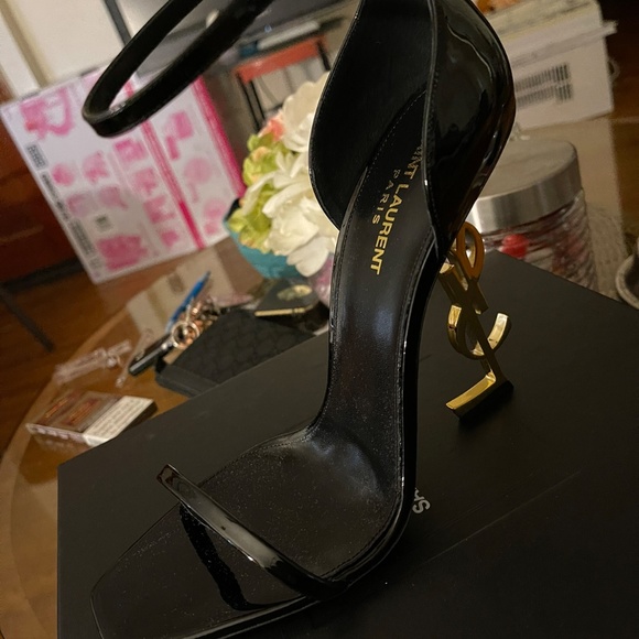COPY - Size 42 (women’s 12) authentic Saint Laurent Opyum 110mm YSL Heel Sandals - Picture 6 of 8